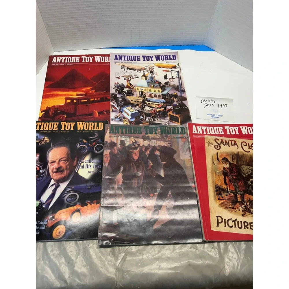 Antique Toy World Magazine Lot Volume 27 1997 11 Issues Toy‎ Reference Collector